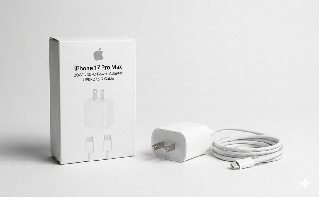 Kit Cargador Cubo 20W + Cable Trenzado USB-C a USB-C