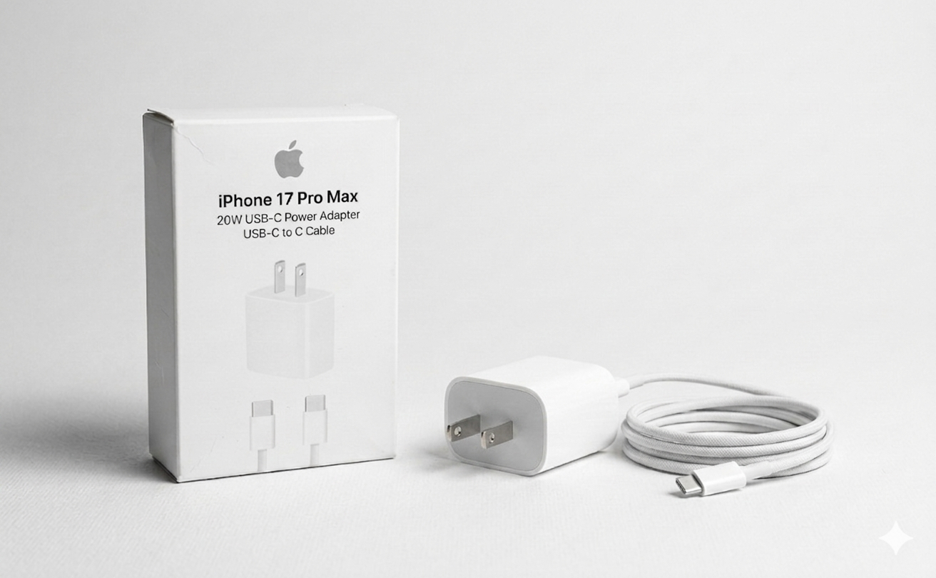 Kit Cargador Cubo 20W + Cable Trenzado USB-C a USB-C