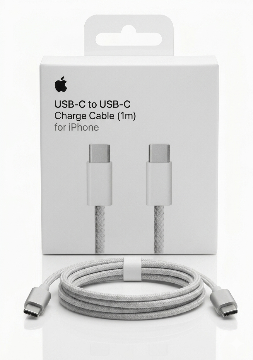 Cable Trenzado USB-C a USB-C 1 Metro