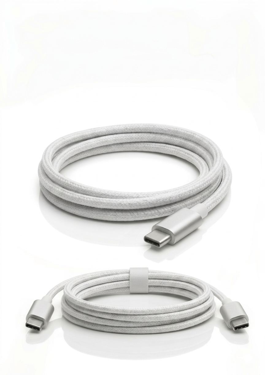 Cable Trenzado USB-C a USB-C 1 Metro